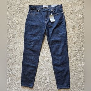 Everlane high rise skinny jeans blue womens 32 tall
